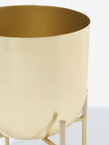 Westside Home Gold Short Planter with Stand