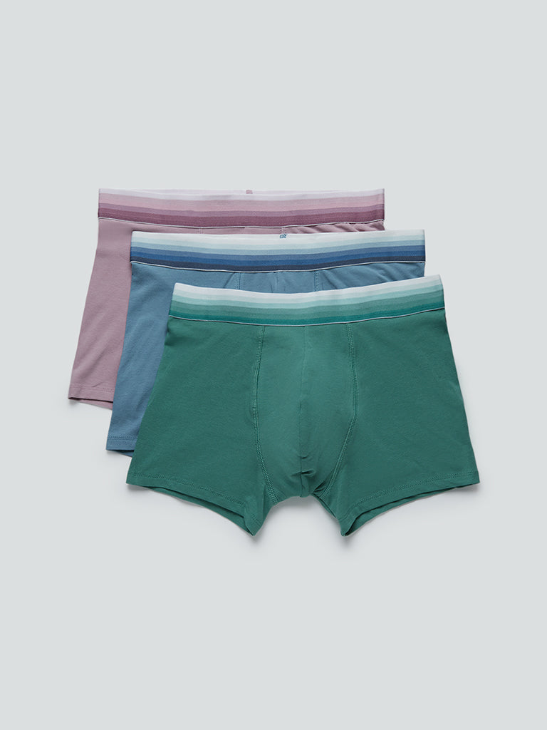 WES Lounge Light Mauve Trunks Pack Of Three