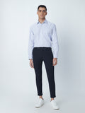 WES Formals White Checkered Relaxed-Fit Shirt