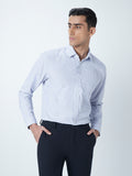 WES Formals White Checkered Relaxed-Fit Shirt