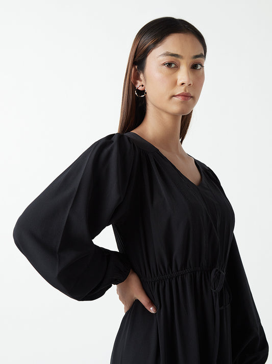 LOV Black Tiered Dress