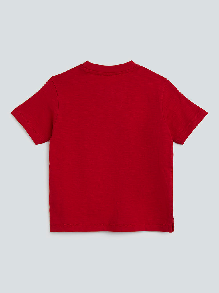 HOP Kids Red Melange T-Shirt