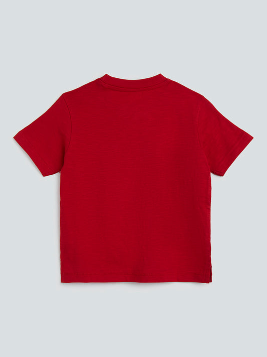 HOP Kids Red Melange T-Shirt