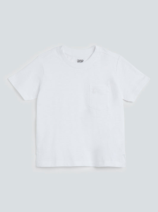 HOP Kids White Melange T-Shirt