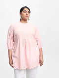 Diza Embroidered Pink Kurta