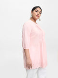 Diza Embroidered Pink Kurta