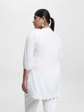 Diza Embroidered White Kurta