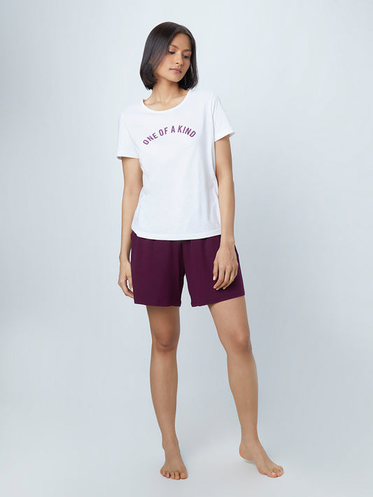 Wunderlove Plum Supersoft Shorts