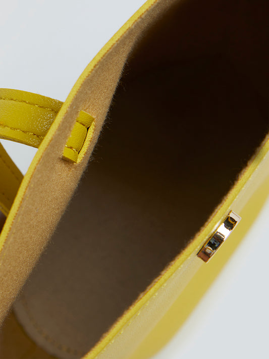 Colette bag in fluo yellow cotton canvas – Suit Negozi Row