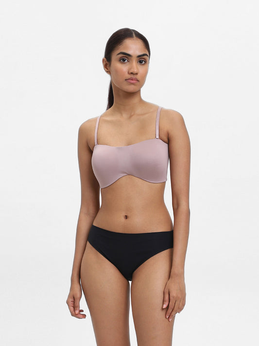 Wunderlove Plain Light Taupe Non Wired Padded Bra