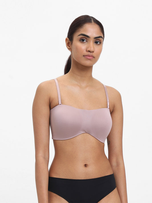 Wunderlove Plain Light Taupe Non Wired Padded Bra