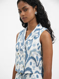 Bombay Paisley White Printed Top