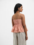Bombay Paisley Peach Top