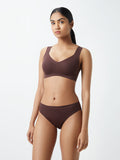 Wunderlove Dark Brown Hi-Leg Invisible Briefs