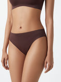 Wunderlove Dark Brown Hi-Leg Invisible Briefs
