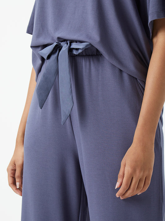 Wunderlove Blue Flared Supersoft Pyjamas