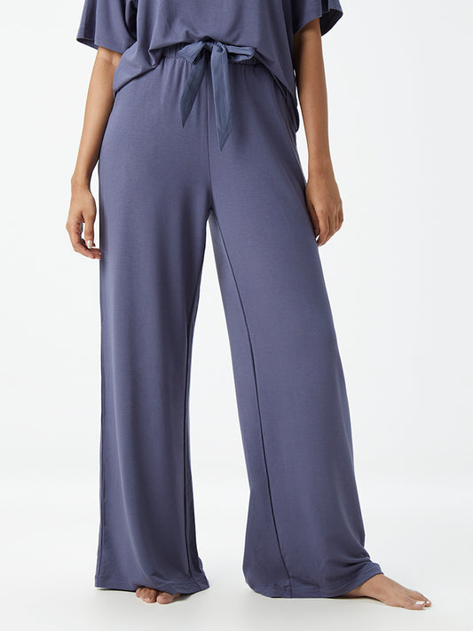 Wunderlove Blue Flared Supersoft Pyjamas