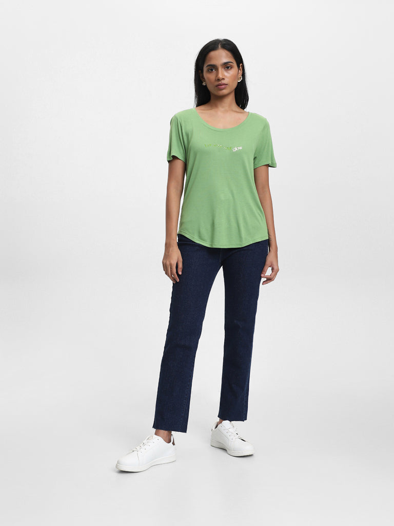 behery jeans tshirt for women  do all thing with love  T shirts for women  Fashion T shirt