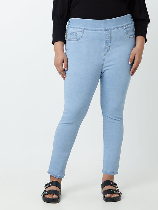 Gia Curves Light Blue Jeggings