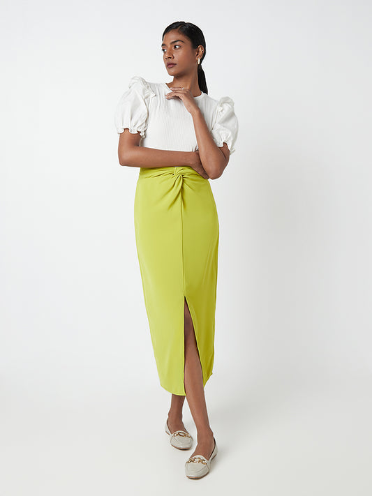 Wardrobe Lime Knot Detail Skirt