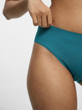 Wunderlove Plain Dark Green Seamless Cheeky Brief