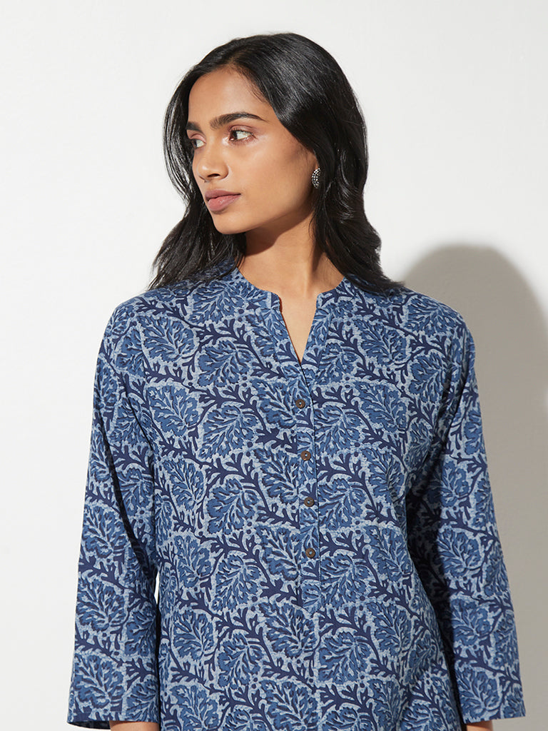 Buy Utsa by Westside Indigo Printed Short Kurti online  Looksgudin