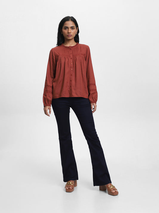 LOV Plain Rust Blouse