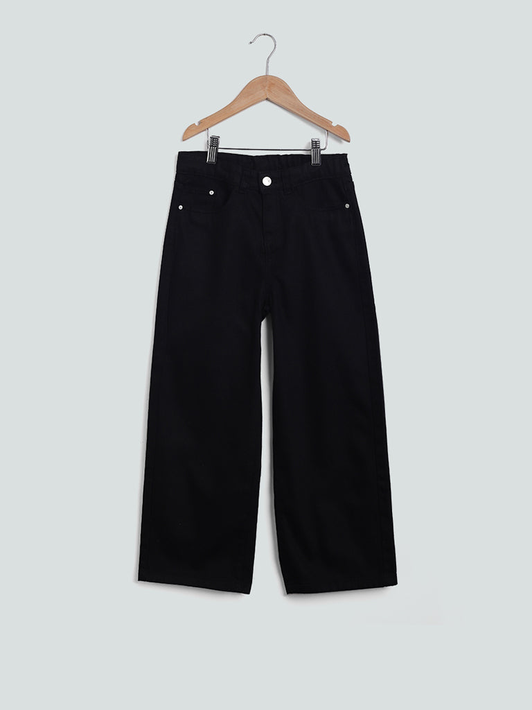 Y&F Plain Black Jeans