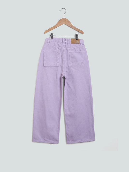 Y&F Kids Lilac Straight - Fit Mid Rise Jeans