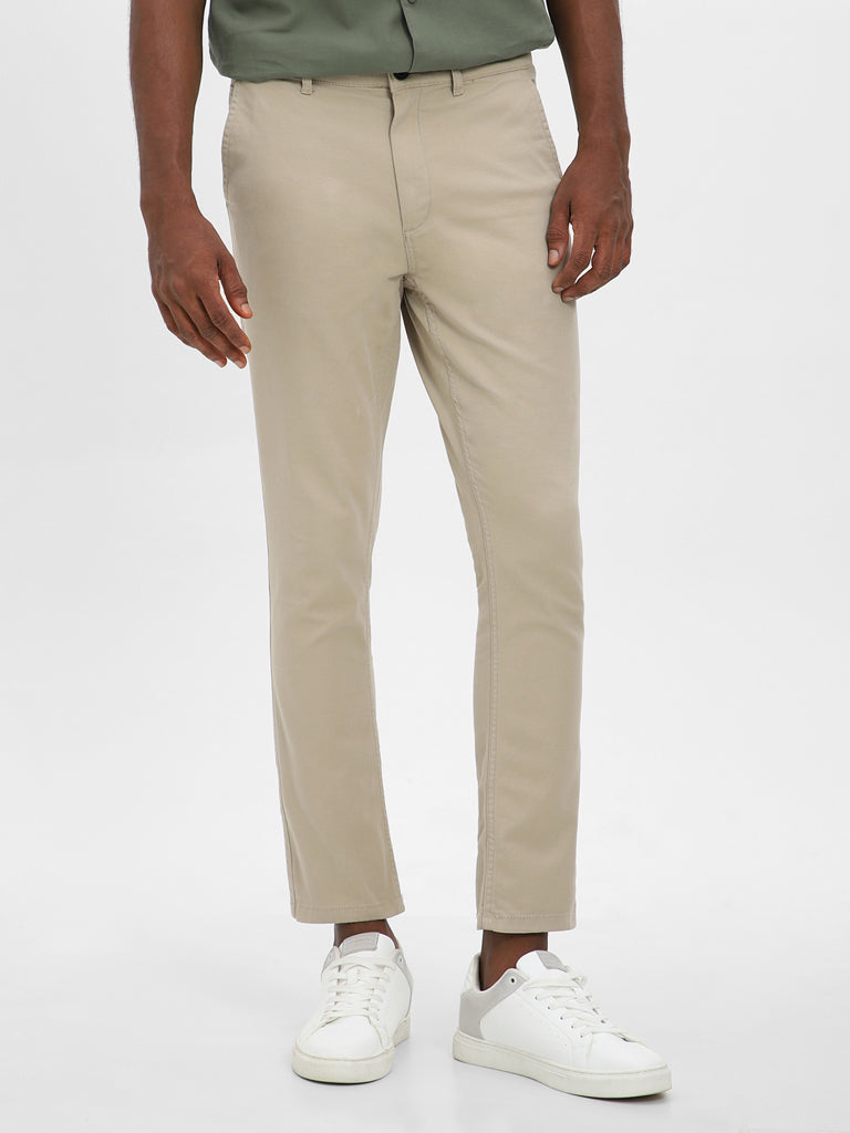 Nuon Solid Taupe Chinos