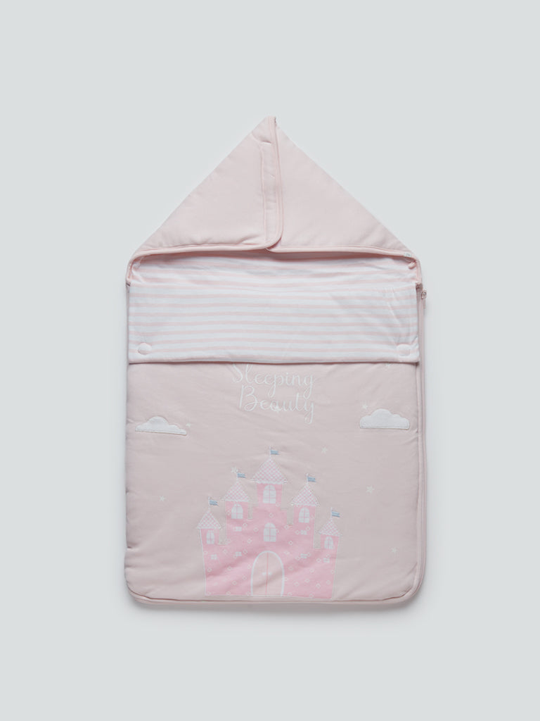 HOP Baby Light Pink Printed Sleeping Bag