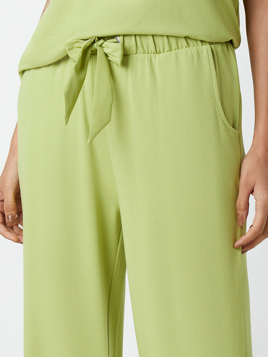 Wunderlove Lime Relaxed-Fit Supersoft Pyjamas