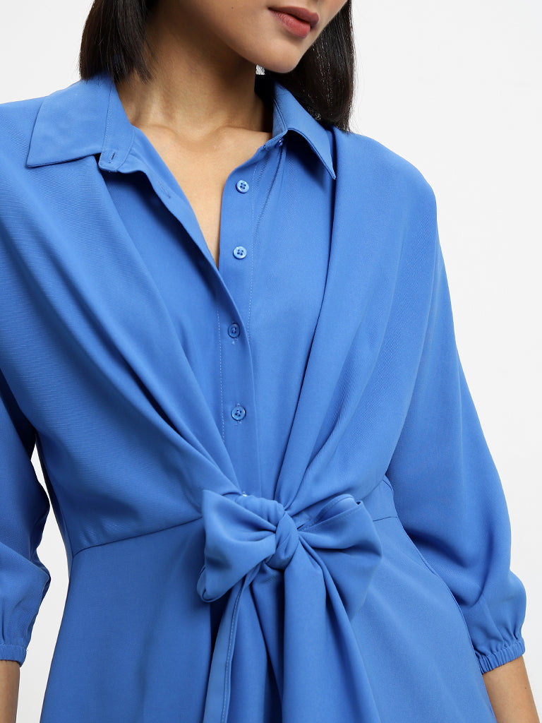 Wardrobe Plain Cobalt Blue Dress