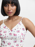 Bombay Paisley Printed Off White Top