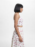 Bombay Paisley Printed Off White Top