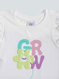 HOP Kids Printed Mint-Colored T-Shirt