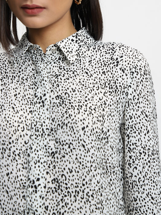 Wardrobe Printed Black Blouse