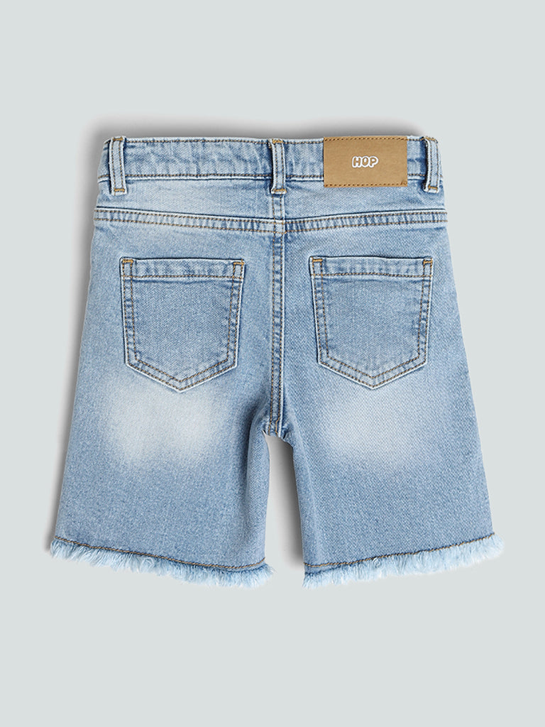 HOP Kids Ice Blue Denim Shorts