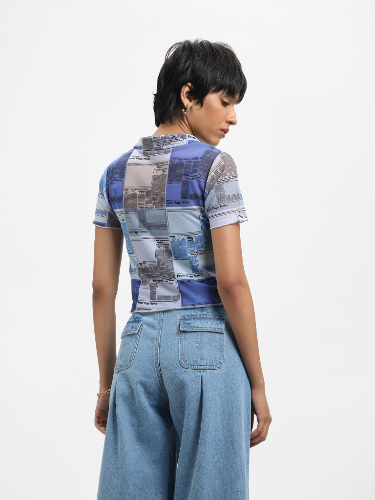 Nuon Blue Blouse