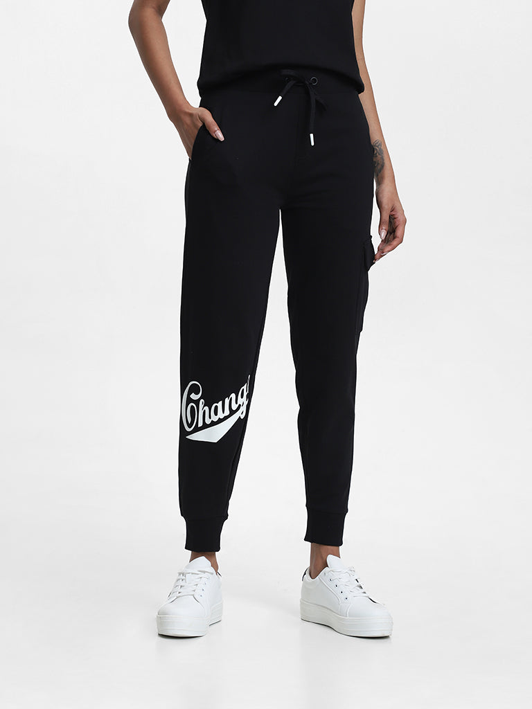 Studiofit Solid Black Joggers