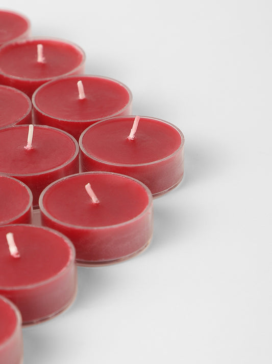 Westside Home Red Wax Acrylic Tealight