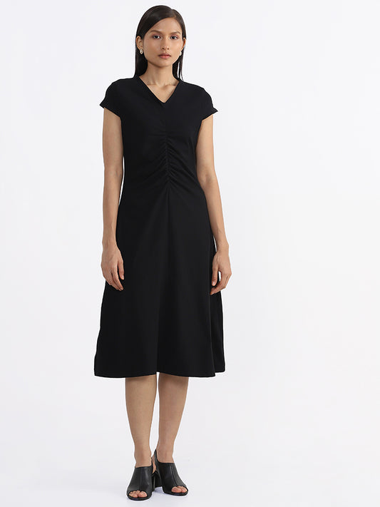 Wardrobe Solid Black Dress