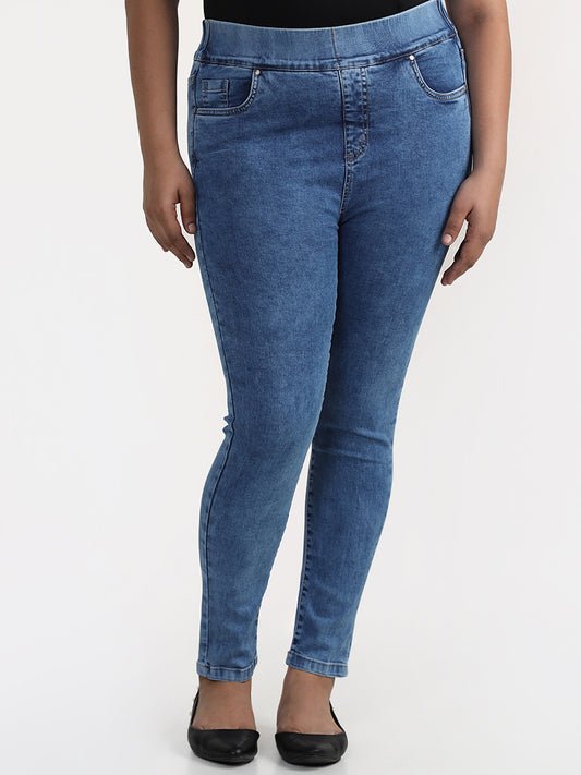 Gia Curves Mid Blue Jeggings