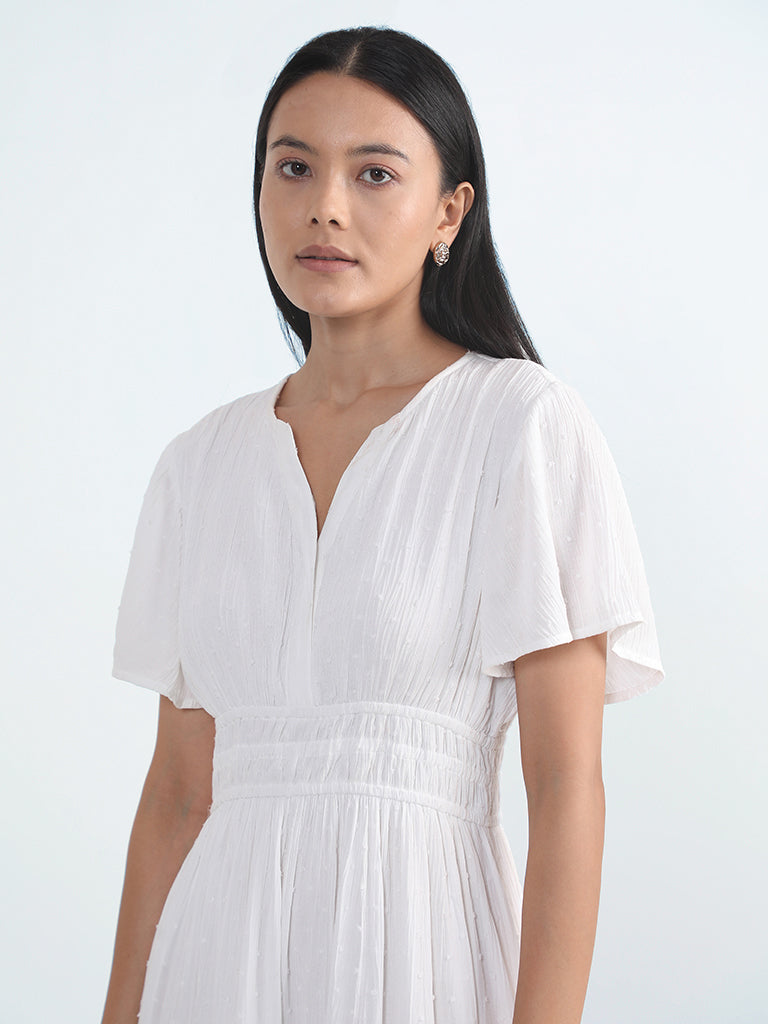 LOV White A-Line Dress