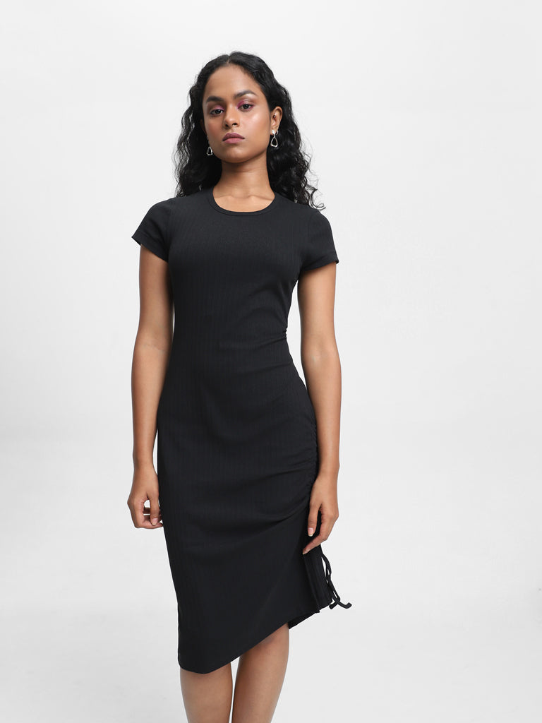 Buy Black Off Shoulder Dress Online In India