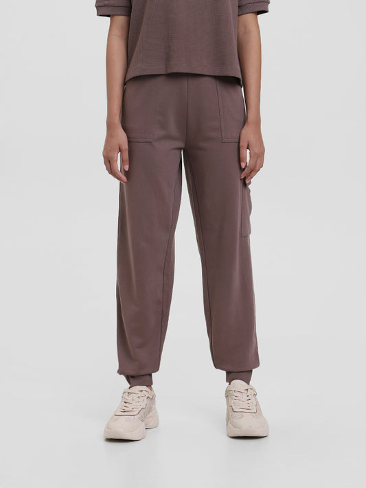 Studiofit Solid Chocolate Brown Joggers