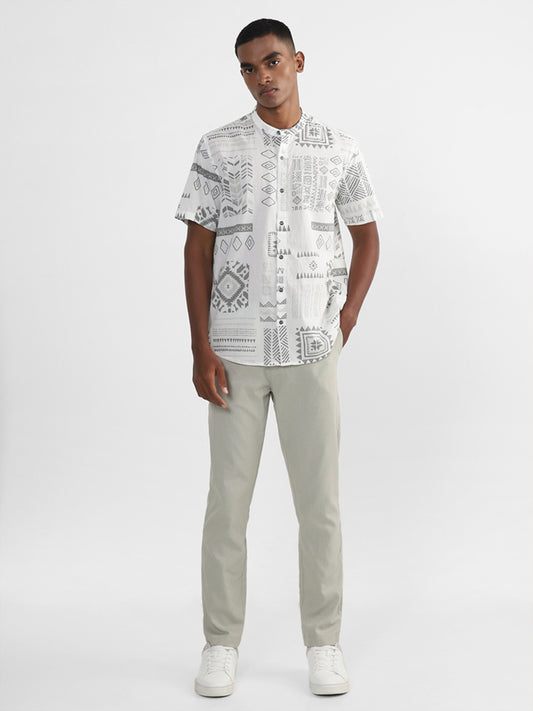 ETA Printed Black Resort Fit Shirt