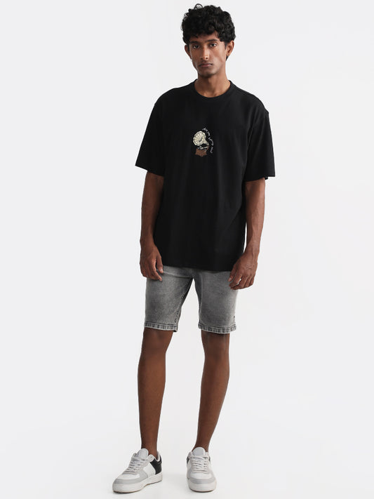Nuon phone Black Printed T-Shirt