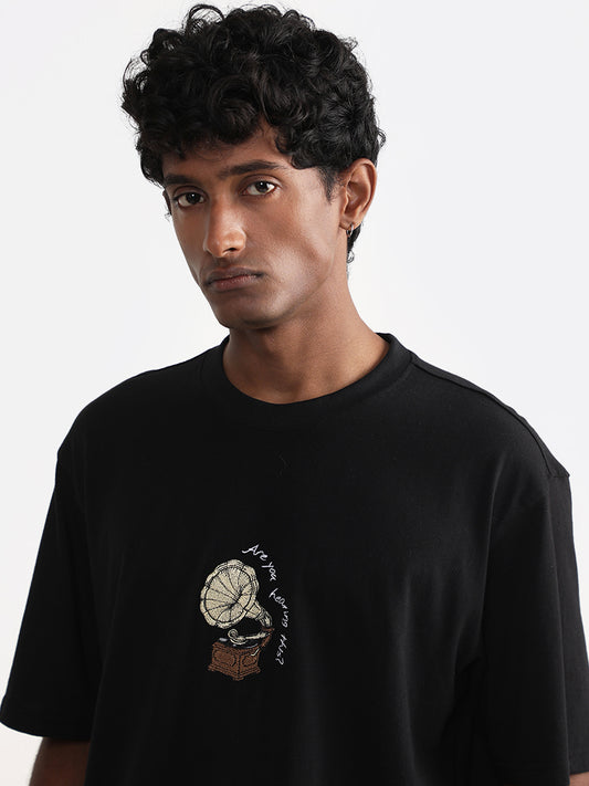 Nuon phone Black Printed T-Shirt