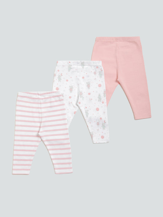 HOP Baby Peach Leggings - Pack of 3